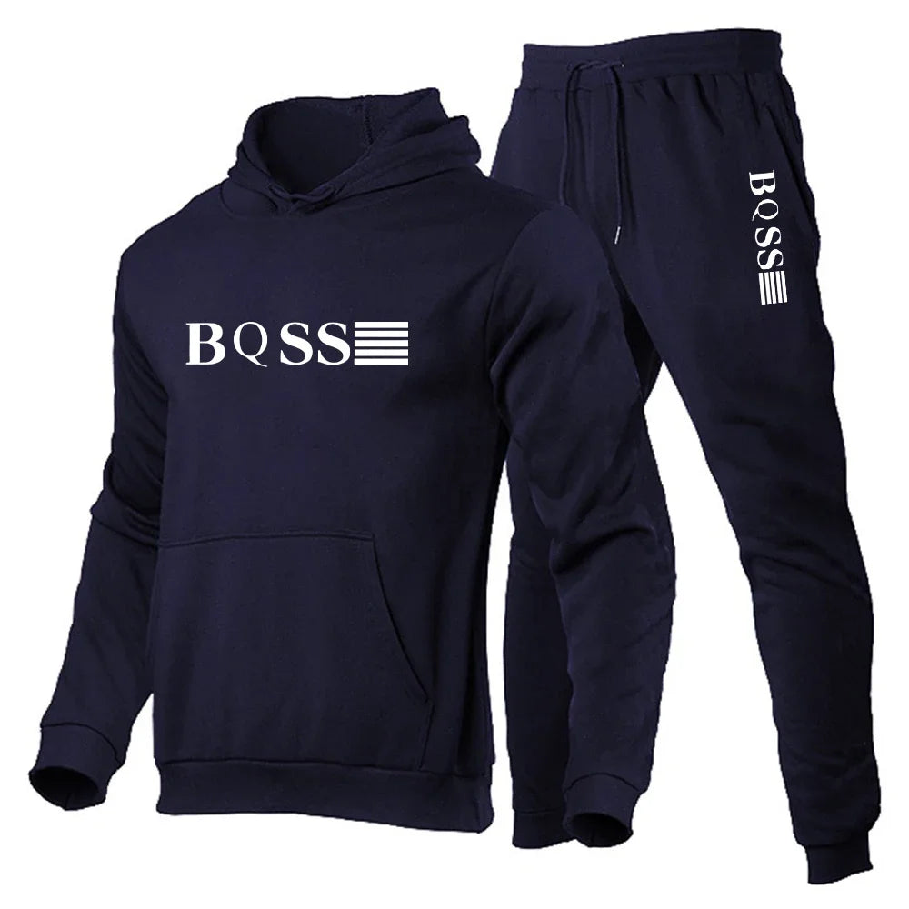 
                  
                    MOUNT Men's Sports Suits Fashion Tracksuit Women Hoodies + Pants Two Pieces Sets Running Casual...
                  
                