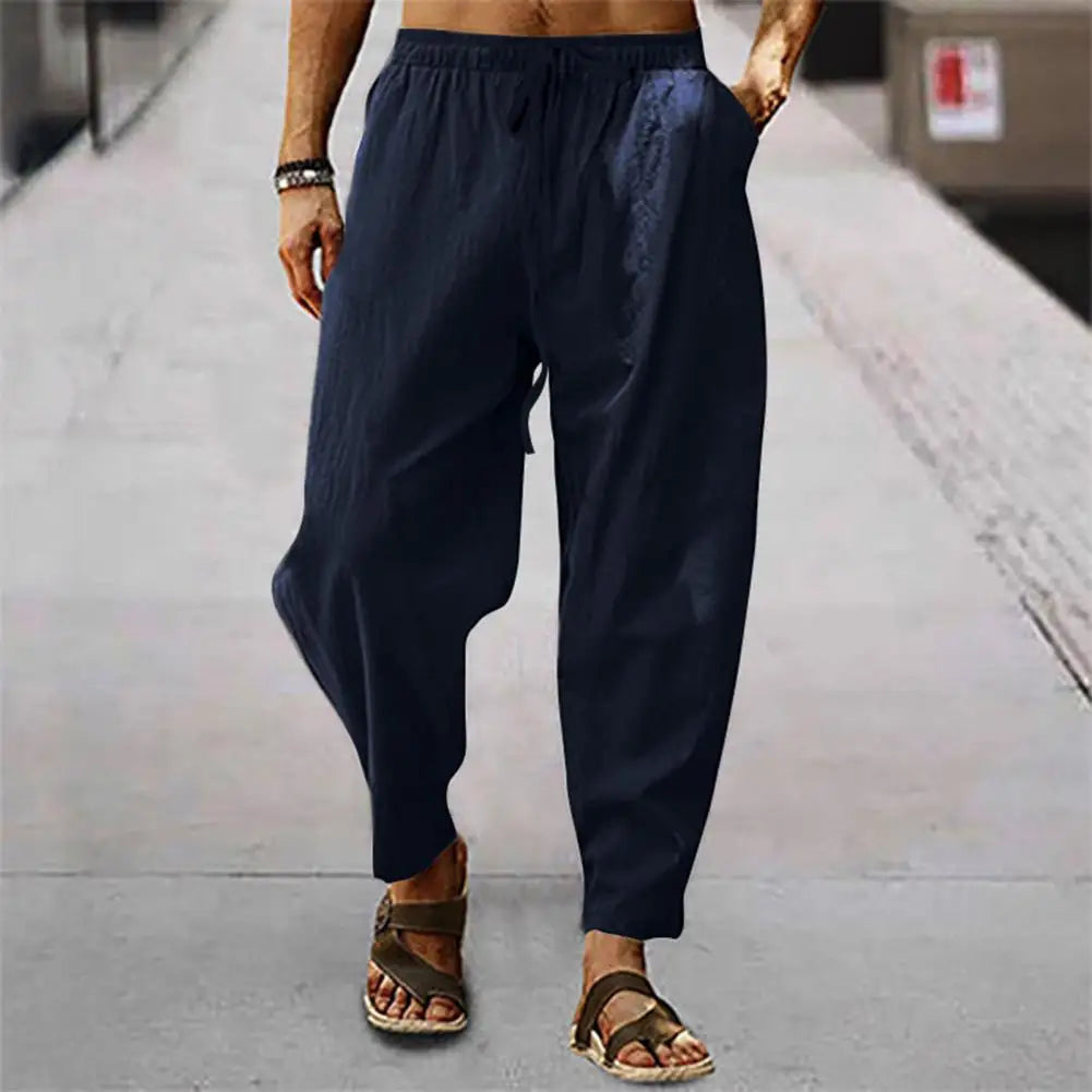 
                  
                    New Men‘s Jogging Pants Streetwear Loose Casual Cotton Linen Trouser Man 2021 Harem Pants Harajuku Oversized Men Sweatpants 5XL
                  
                