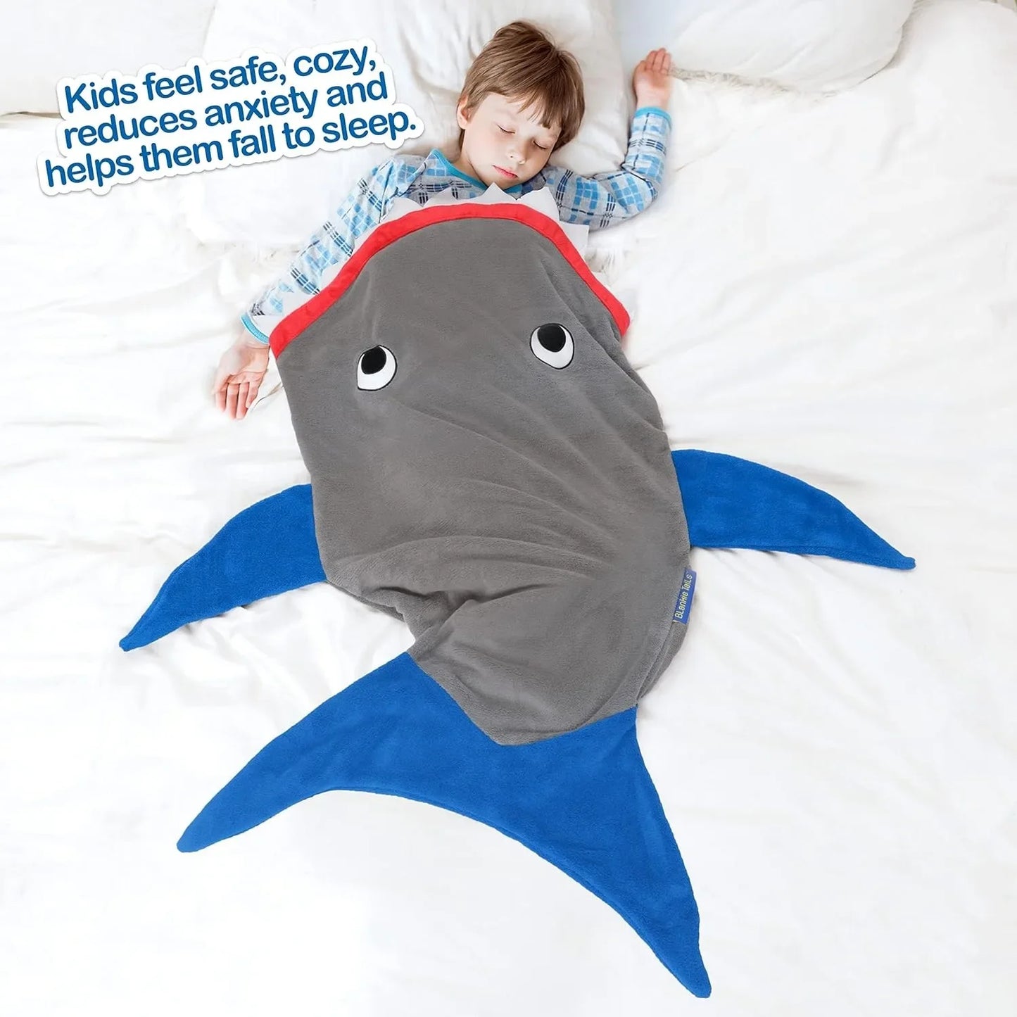 
                  
                    New Cartoon Shark Pajamas Grey Shark Sleeping Blanket Loose Hooded Pajamas Super Soft Adult Sleeping Blanket
                  
                