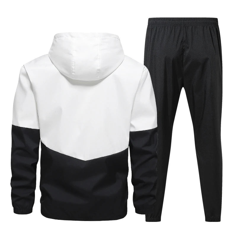 
                  
                    Spring Autumn Men's Casual Tracksuit Running Jogging Athletic Sports Set Fitness 2 Pieces Jacket + Sweatpants Track Suits 6XL
                  
                