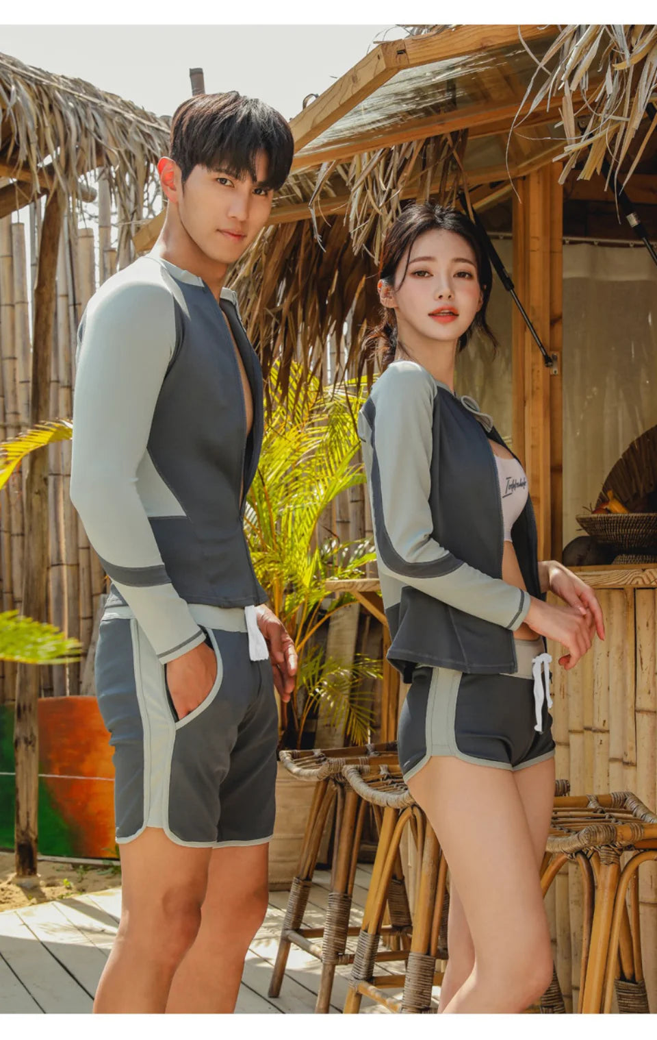 
                  
                    Wisuwore Korean Rash Guard for Couples Swimsuits Women Men Surfing Suit Tankini Rashguard Sports Swimsuit Beachwear 2023
                  
                