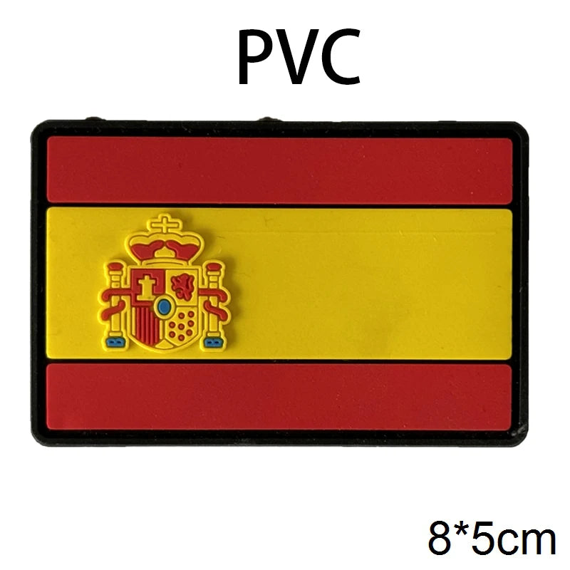 
                  
                    MOUNT PVC/Embroider Flag Patches UK Spain France Germany US Russia Tactical Hook Badge Rubber...
                  
                