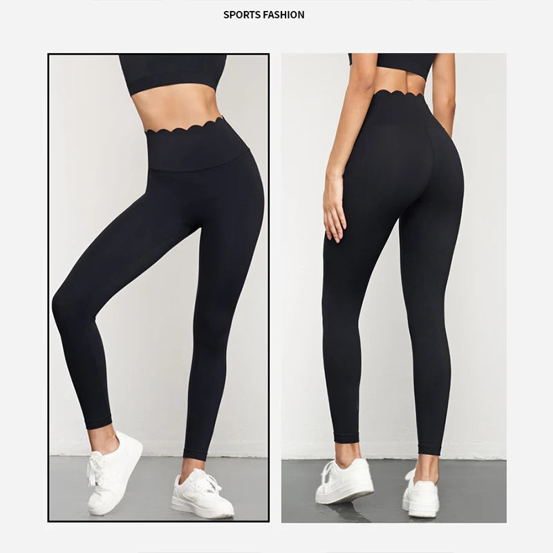 
                  
                    Vnazvnasi New Women Leggings High Waist With Flower Design Butt Lifting Slim Fit Yoga Pants Outside Running Sportswear Fitness
                  
                