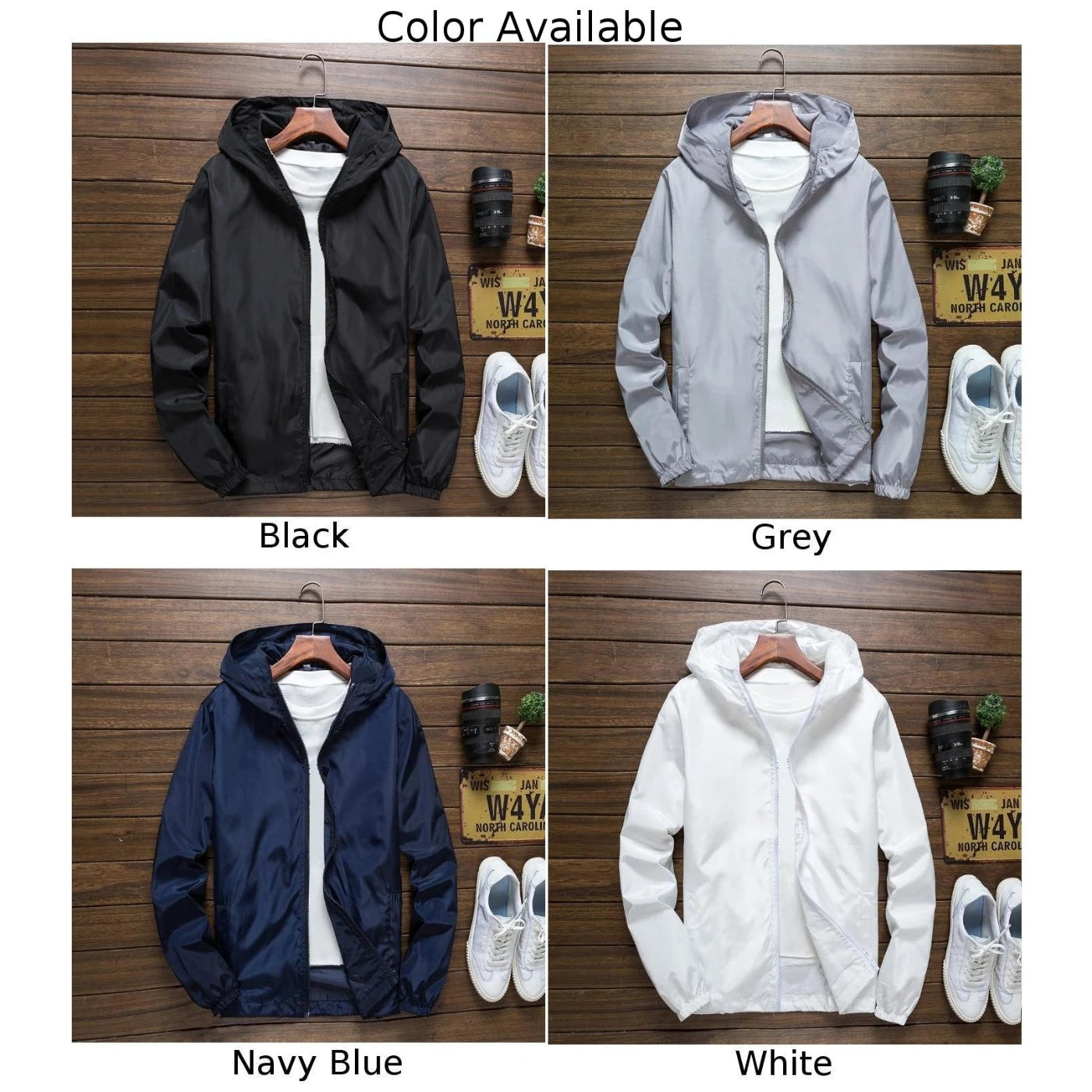 
                  
                    Men Waterproof Long Sleeve Jacket Hooded Coat Outwear Casual Simple Windbreaker Breathable Sports Couple Jackets Male Hooded
                  
                