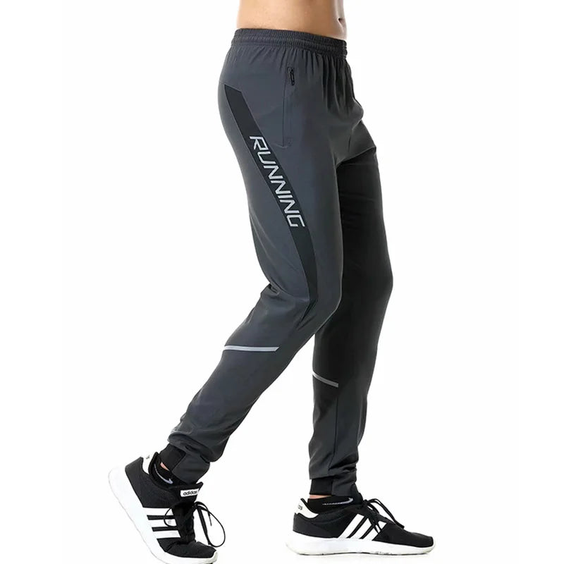 
                  
                    Men Running Pants zipper Reflective Football Soccer Sporting pant Training sport Pants Legging jogging Gym Trousers
                  
                