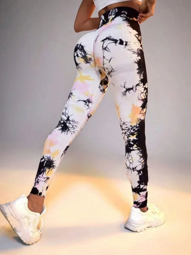 
                  
                    MOUNT New 3D Print Tie Dye Sports Pants Women Seamless  Leggings High Waist Fitness Push Up...
                  
                