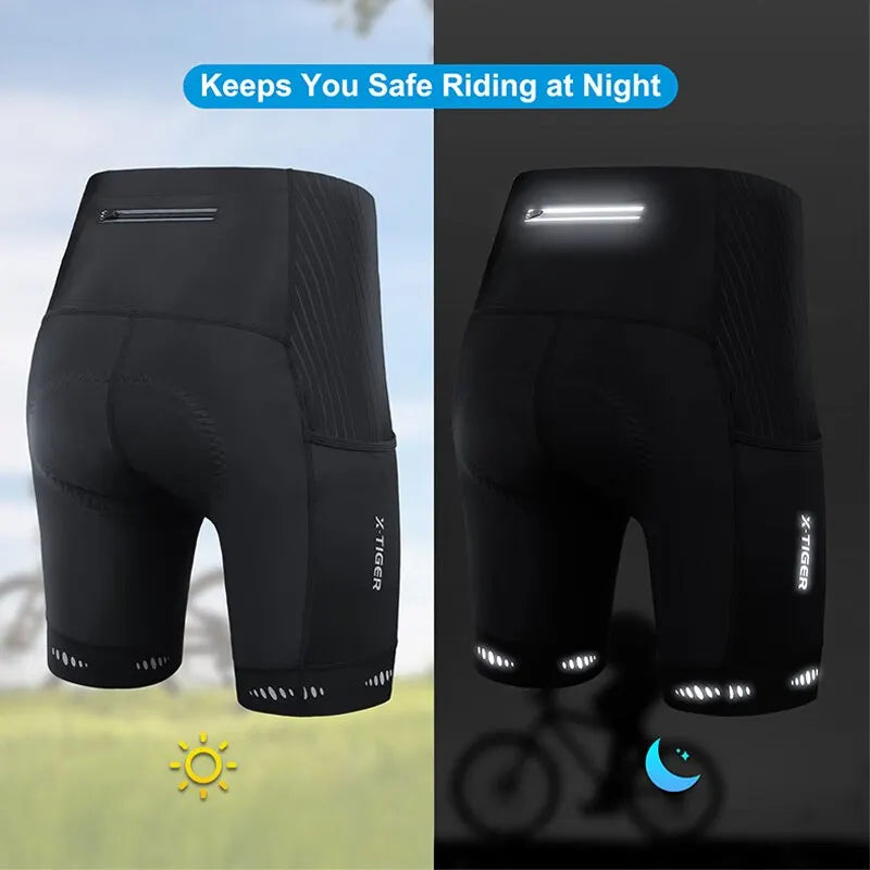 
                  
                    X-TIGER Men Cycling Shorts with Back Pocket 5D Gel Padded Bike Shorts for Men Mountain Road Biking Riding Half Pants Tights - MOUNT
                  
                