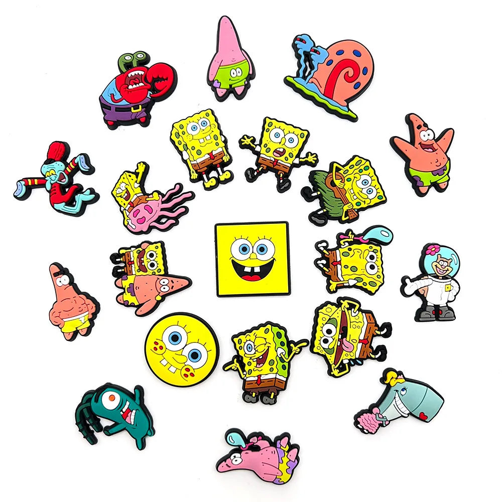 
                  
                    New 20Pcs SpongeBob Crocs Shoes for Croc Chase Cute Shoe pretty Accessories Decoration Party Gift Animals Shoes for boys Gifts
                  
                