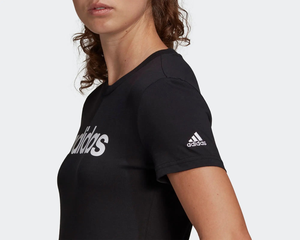 
                  
                    Adidas Original Women's Daily Wear T-Shirt Black Color Sporty Walking Training Yoga Plates Sports Casual W Lin T T-Shirt
                  
                