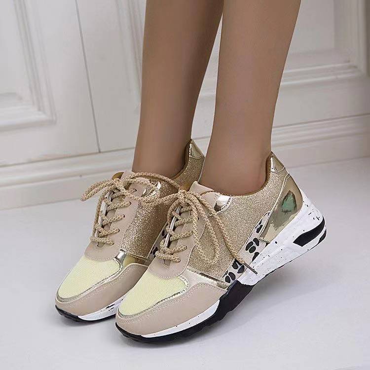 
                  
                    Lace Up Sneakers Wedge Flat Casual Walking Running Shoes For Women
                  
                