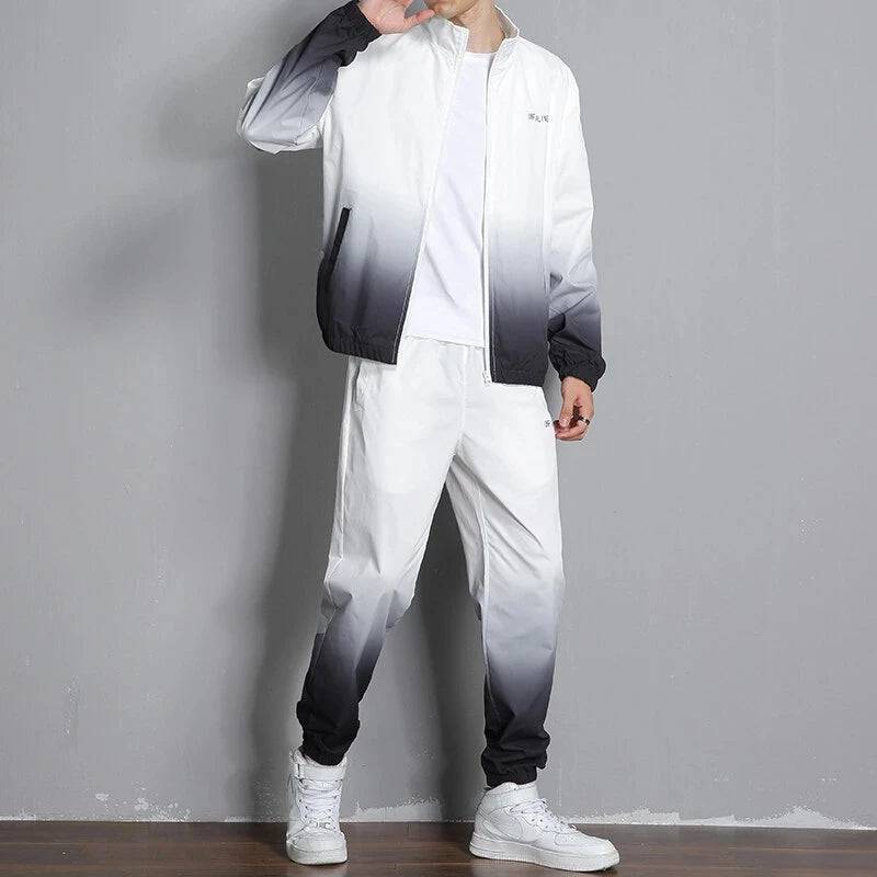 
                  
                    New Spring Men Casual Sets Mens Hooded Tracksuit Sportswear Jackets+Pants 2 Piece Sets Hip Hop Running Sports Suit 5XL
                  
                