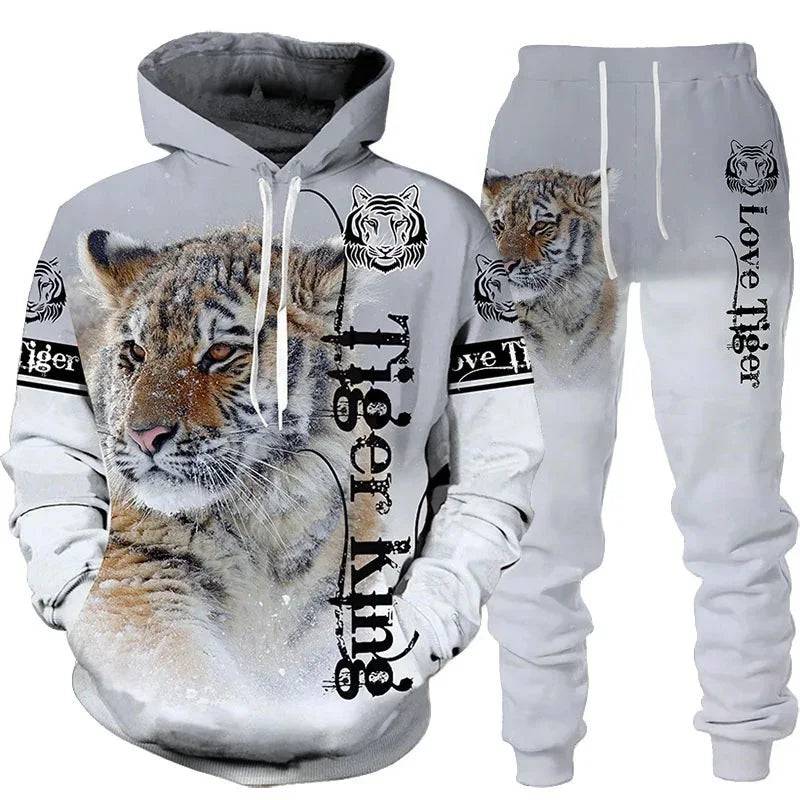 
                  
                    Wolf 3d Printed Hoodie Pants Suit Male Autumn and Winter Casual Sweashirt Pullover Men Tracksuit Set Fashion Men's Clothing Suit
                  
                