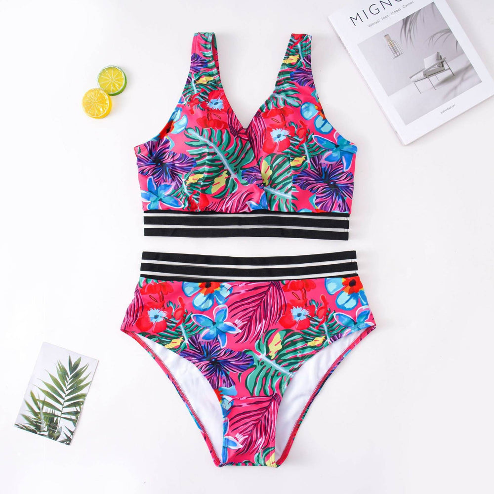 
                  
                    Bauhinia New 5XL Plus Size Swimsuits 2 Pieces Set Women High Waist Push Up Bikini Sets Flower Print Summer Large Bathing Suits
                  
                