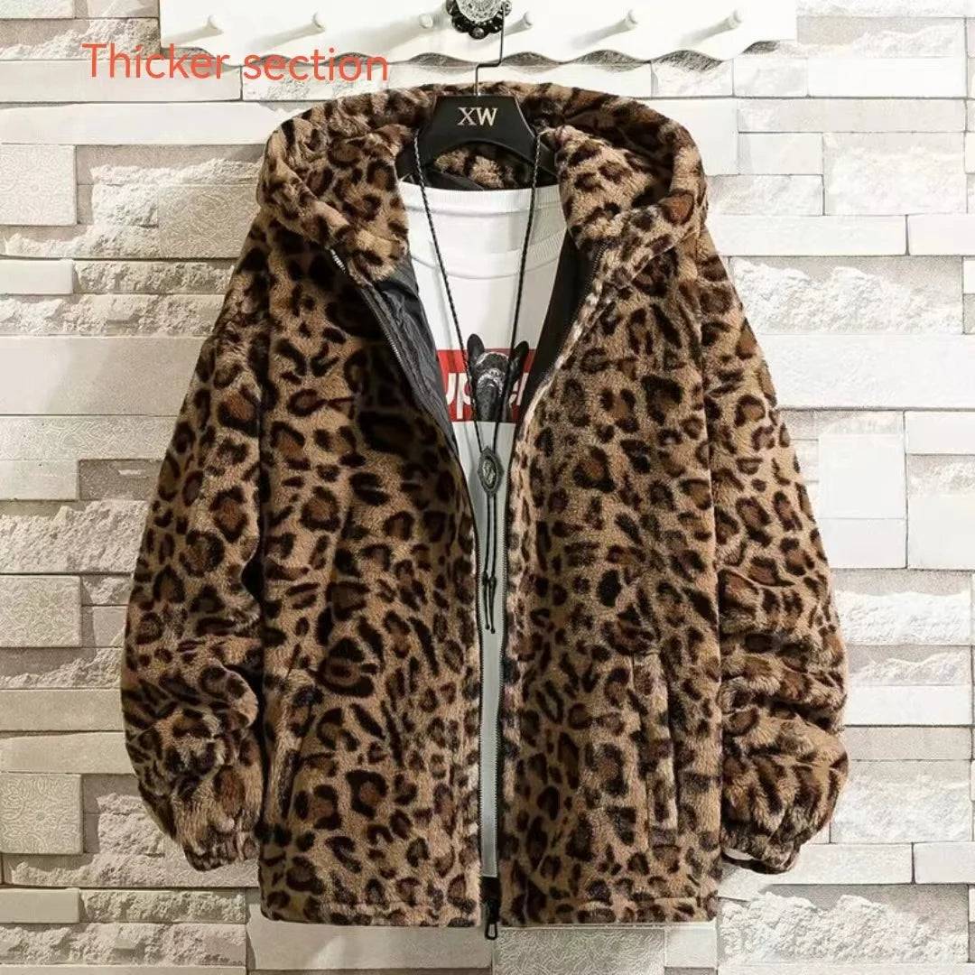 
                  
                    2023 Fall/winter Leopard Print Jacket Loose and Comfortable Cotton-padded Jacket Fashion Men's and Women's Autumn Warm Jacket
                  
                