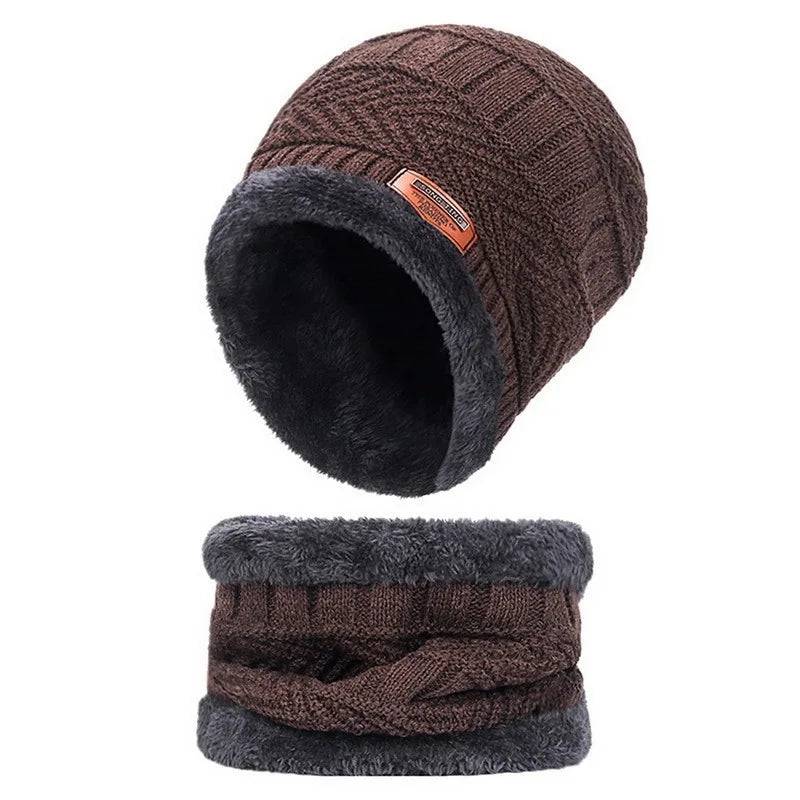 
                  
                    3 IN 1 Winter Knit Beanie Hat with Scarves And Touch Screen Gloves for Men Women Windproof Warm Fleece Cap Cycling Equipment
                  
                