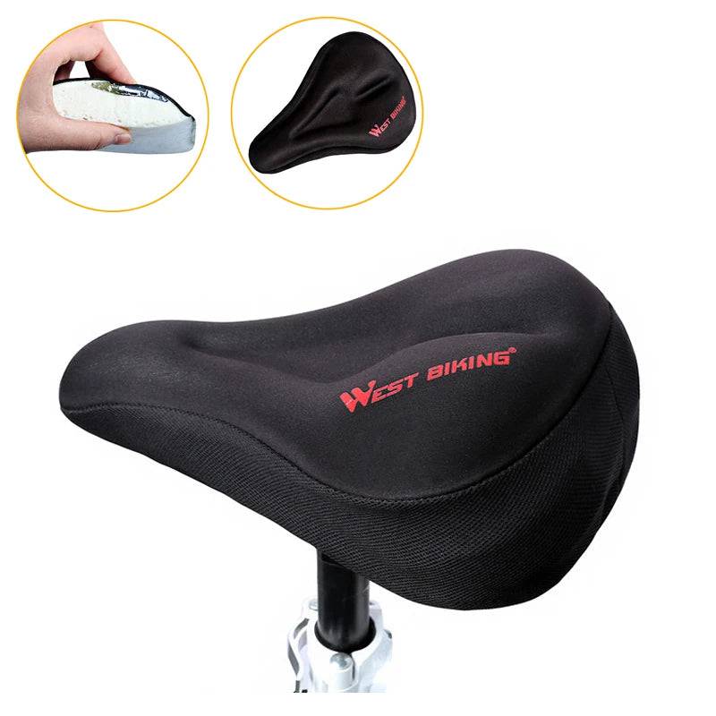 
                  
                    WEST BIKING Road Bike Saddle Cover Comfort Silicone Gel Seat Cushion Anti-slip Shockproof Mountain Cycling Bicycle Seat Cover
                  
                