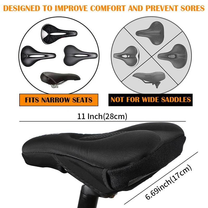 
                  
                    WEST BIKING Road Bike Saddle Cover Comfort Silicone Gel Seat Cushion Anti-slip Shockproof Mountain Cycling Bicycle Seat Cover
                  
                