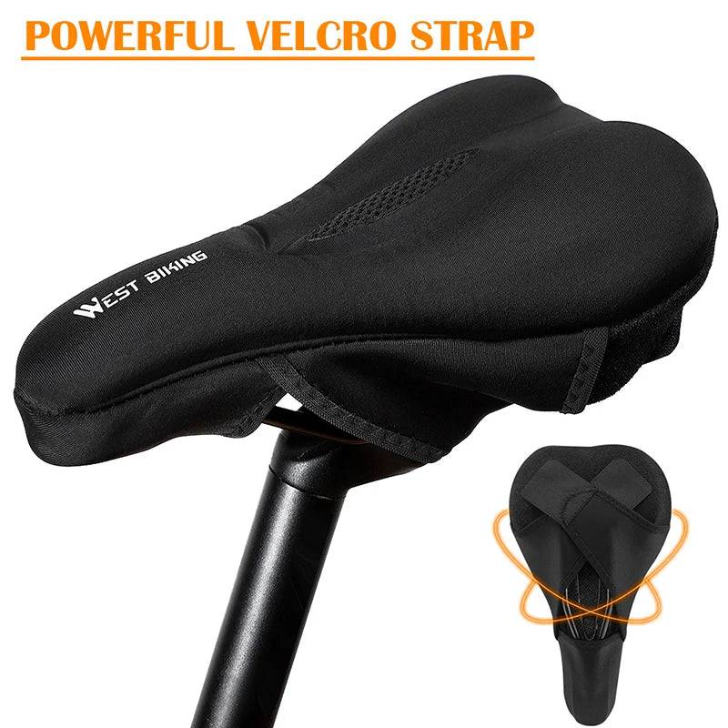 
                  
                    WEST BIKING Road Bike Saddle Cover Comfort Silicone Gel Seat Cushion Anti-slip Shockproof Mountain Cycling Bicycle Seat Cover
                  
                