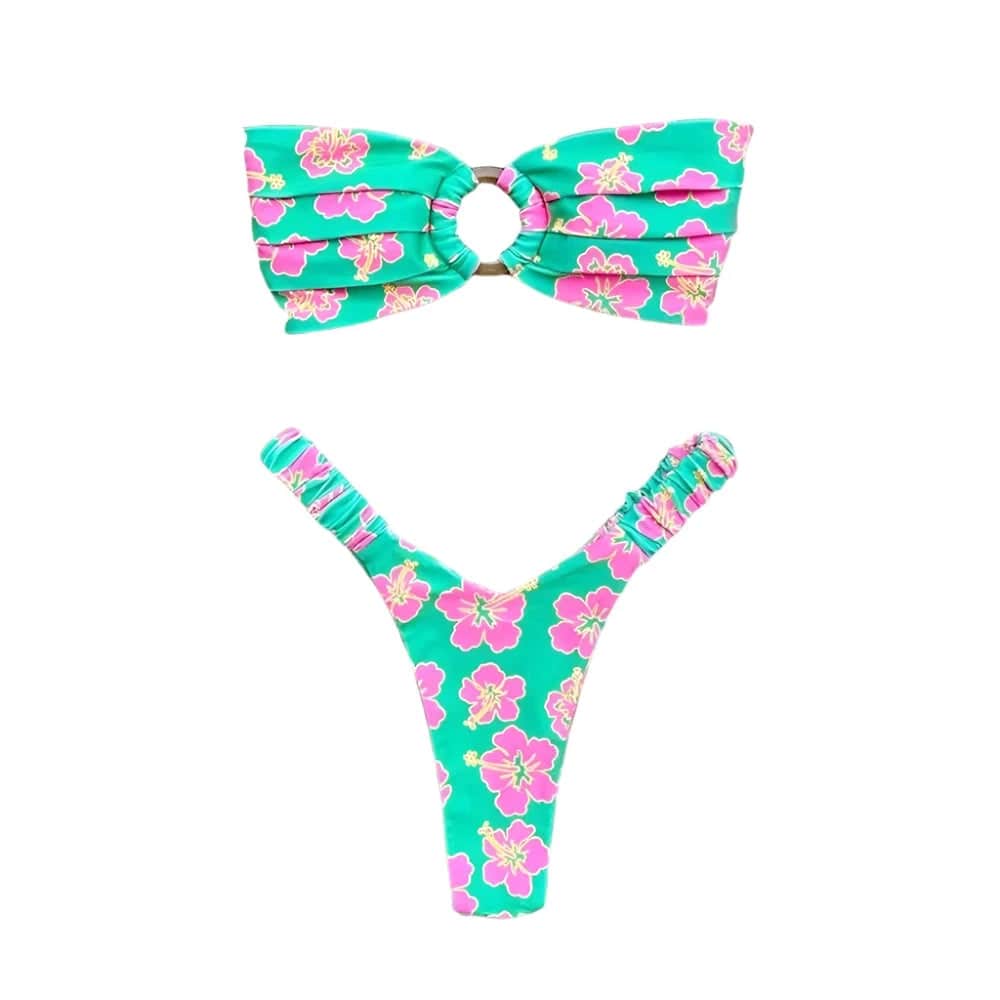 Micro Bikini Push Up Women Swimsuits 2024 Sexy Female Swimwear Brazilian Bikini Set Thong Biquini Swim Suits Print Beachwear