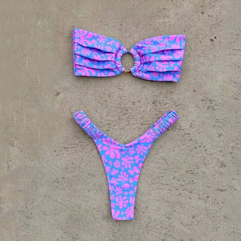 
                  
                    Micro Bikini Push Up Women Swimsuits 2024 Sexy Female Swimwear Brazilian Bikini Set Thong Biquini Swim Suits Print Beachwear
                  
                