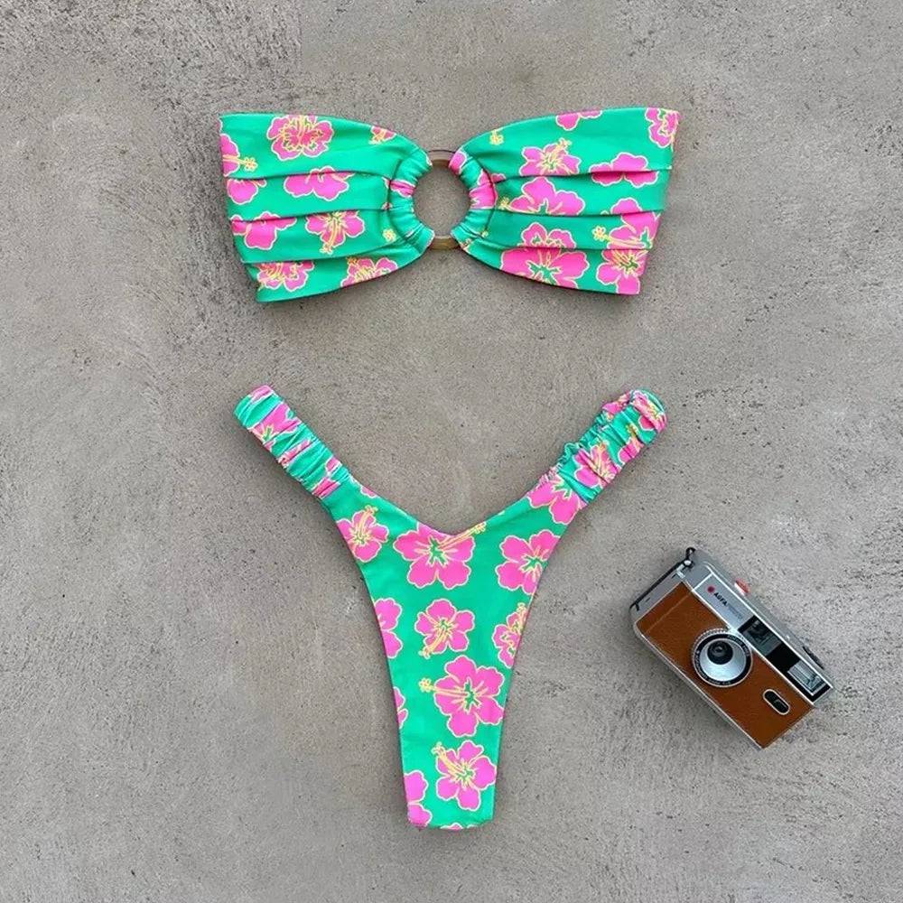 
                  
                    Micro Bikini Push Up Women Swimsuits 2024 Sexy Female Swimwear Brazilian Bikini Set Thong Biquini Swim Suits Print Beachwear
                  
                