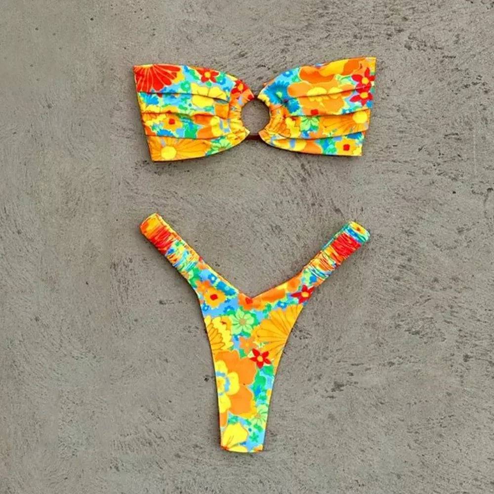 
                  
                    Micro Bikini Push Up Women Swimsuits 2024 Sexy Female Swimwear Brazilian Bikini Set Thong Biquini Swim Suits Print Beachwear
                  
                