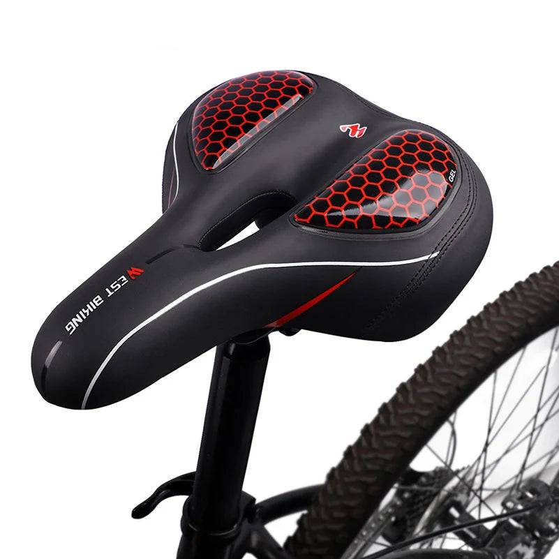 
                  
                    WEST BIKING Bicycle Saddle With Tail Light MTB Wide Cushion Bike Seat Soft Gel Thicken Comfortable Saddle Warning Light 3 Mode
                  
                