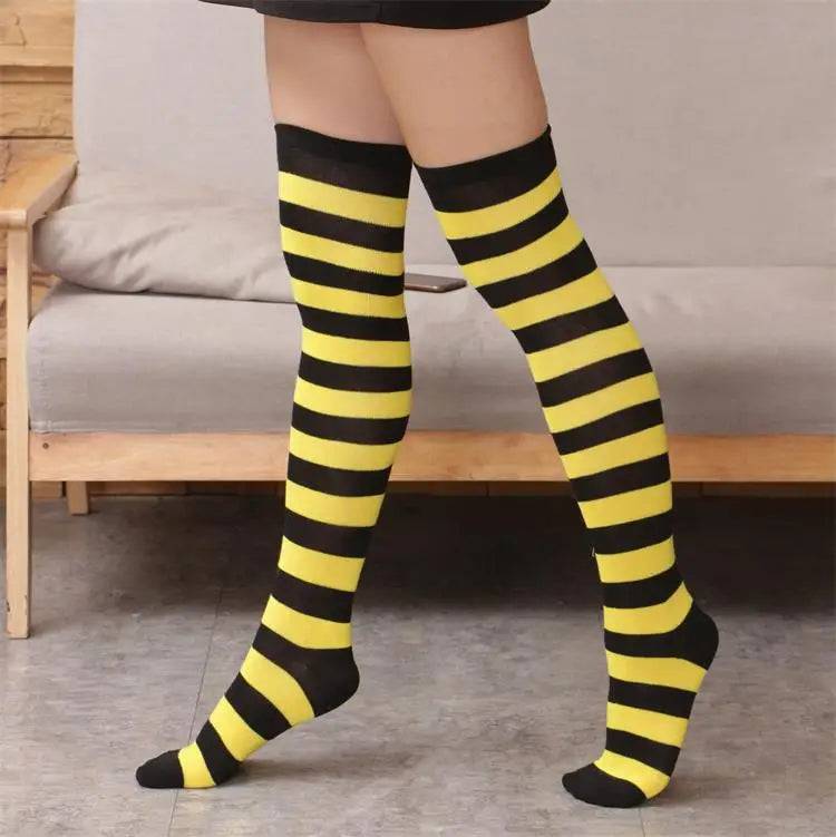 
                  
                    Japanese Anime Style Knee Stockings For Womens Sox Sexy Thigh High Long Stocking Stripe Plus Size Compression
                  
                