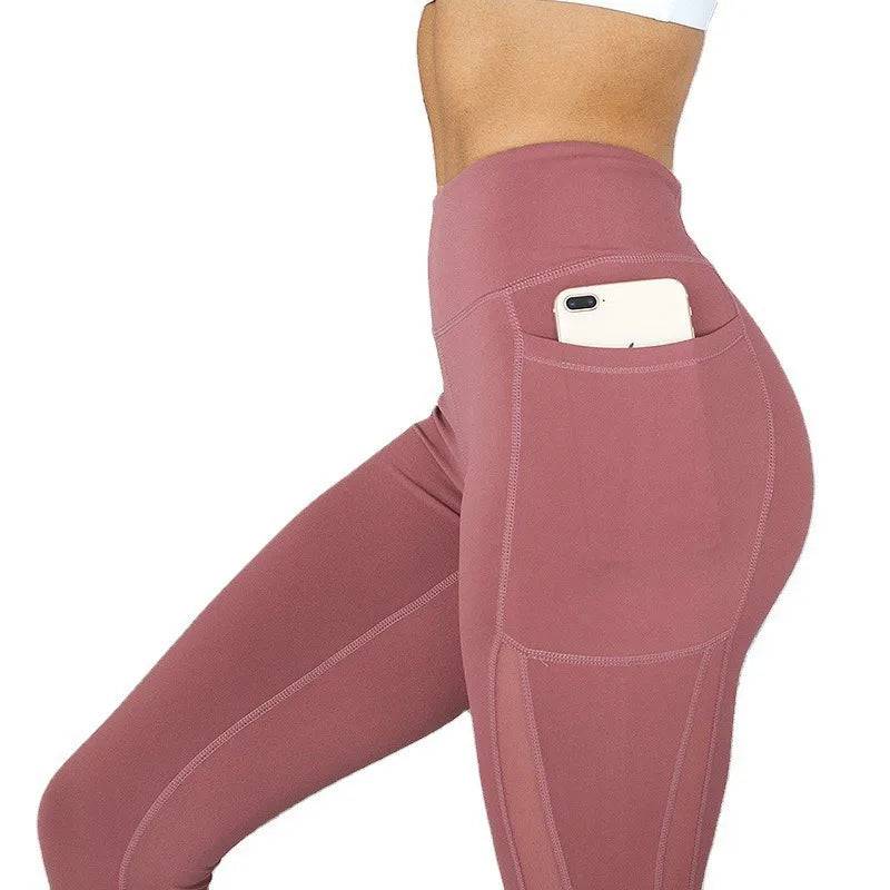 
                  
                    Women Yoga Sport Leggings Side Mobile Pocket Fitness Running Cycling Pant Stretchy Sportswear Gym Slim Pants
                  
                