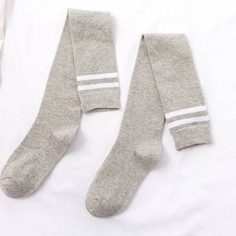 
                  
                    New Sexy Medias Black White Striped Long Socks Women Over Knee Thigh High Over The Knee Stockings Ladies Girls Warm Knee Socks
                  
                