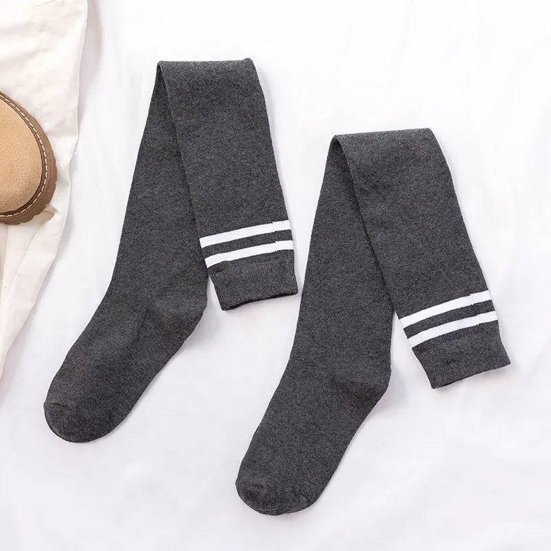 
                  
                    New Sexy Medias Black White Striped Long Socks Women Over Knee Thigh High Over The Knee Stockings Ladies Girls Warm Knee Socks
                  
                