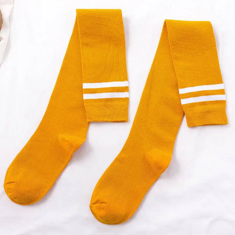 
                  
                    New Sexy Medias Black White Striped Long Socks Women Over Knee Thigh High Over The Knee Stockings Ladies Girls Warm Knee Socks
                  
                