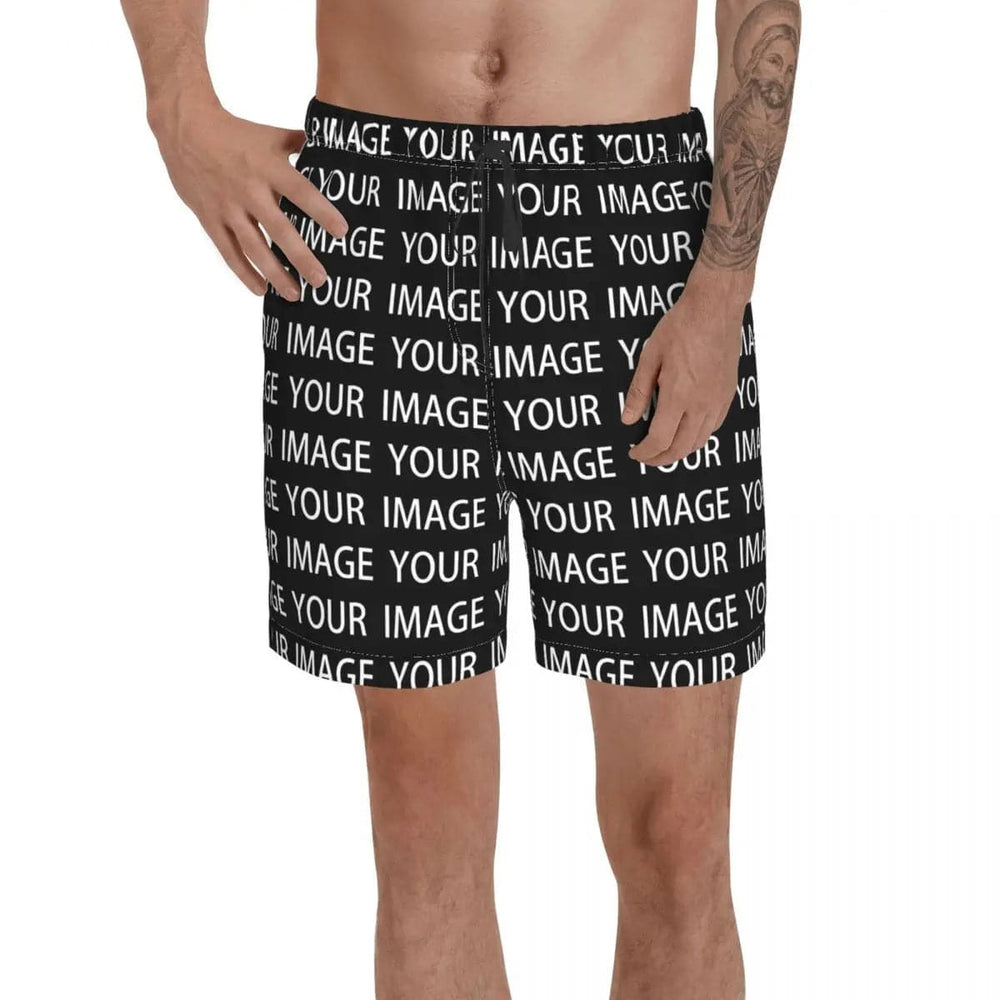 Your Image Custom Made Board Shorts Custom Design Your Own Bathing Swimming Trunks Customized Men Swim Trunks