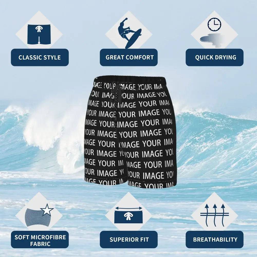 
                  
                    Your Image Custom Made Board Shorts Custom Design Your Own Bathing Swimming Trunks Customized Men Swim Trunks
                  
                