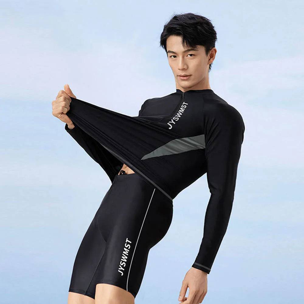 
                  
                    New Men's Quick-Drying Swimsuit Long-Sleeved Sun-proof Beach T-shirt Snorkeling Surfing Suit Water Sports Swimsuit Surfing Top
                  
                