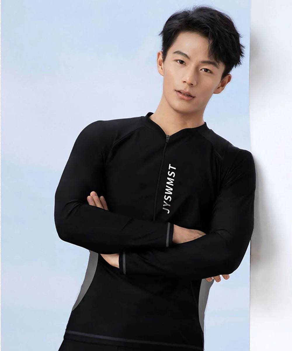 
                  
                    New Men's Quick-Drying Swimsuit Long-Sleeved Sun-proof Beach T-shirt Snorkeling Surfing Suit Water Sports Swimsuit Surfing Top
                  
                