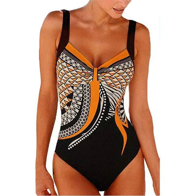 One-Piece Swimsuits Swimming Suit For Women Bodysuit Women Female Swimwear Bath Clothing Beach Wear With Pad Wire Free Print