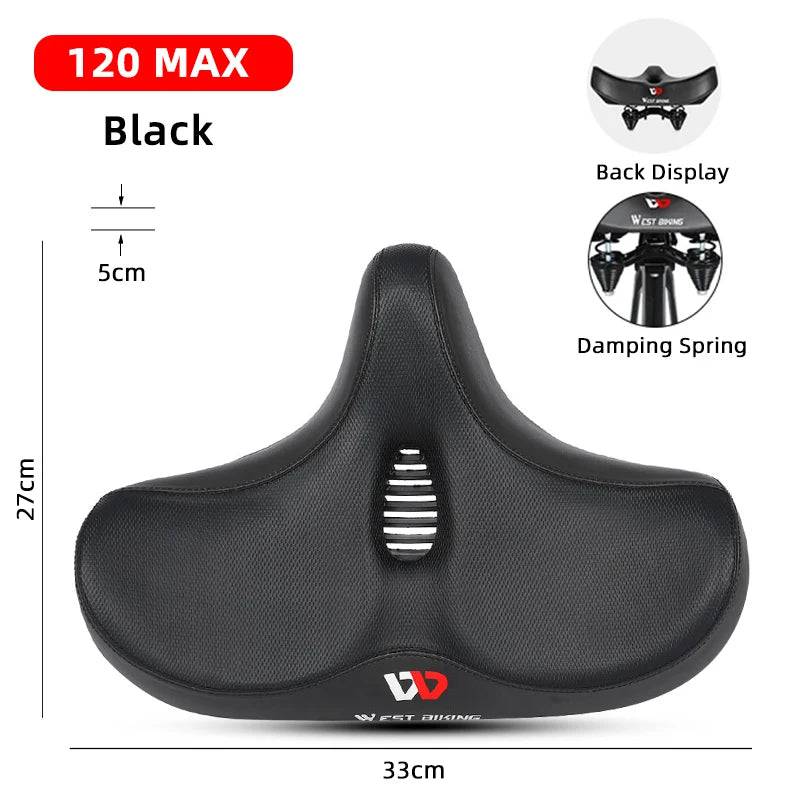 
                  
                    WEST BIKING Extra Wide MTB Bicycle Saddle Comfortable Thick Foam Shock Absorbtion Commuter Bike Seat E-Bike Cycling Cushion
                  
                