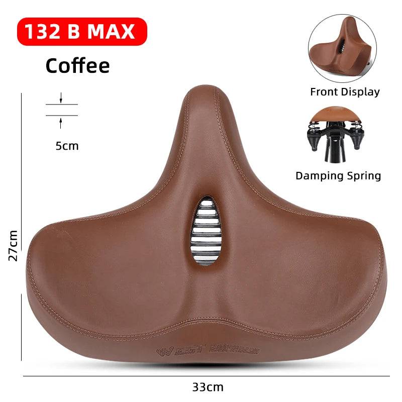 
                  
                    WEST BIKING Extra Wide MTB Bicycle Saddle Comfortable Thick Foam Shock Absorbtion Commuter Bike Seat E-Bike Cycling Cushion
                  
                