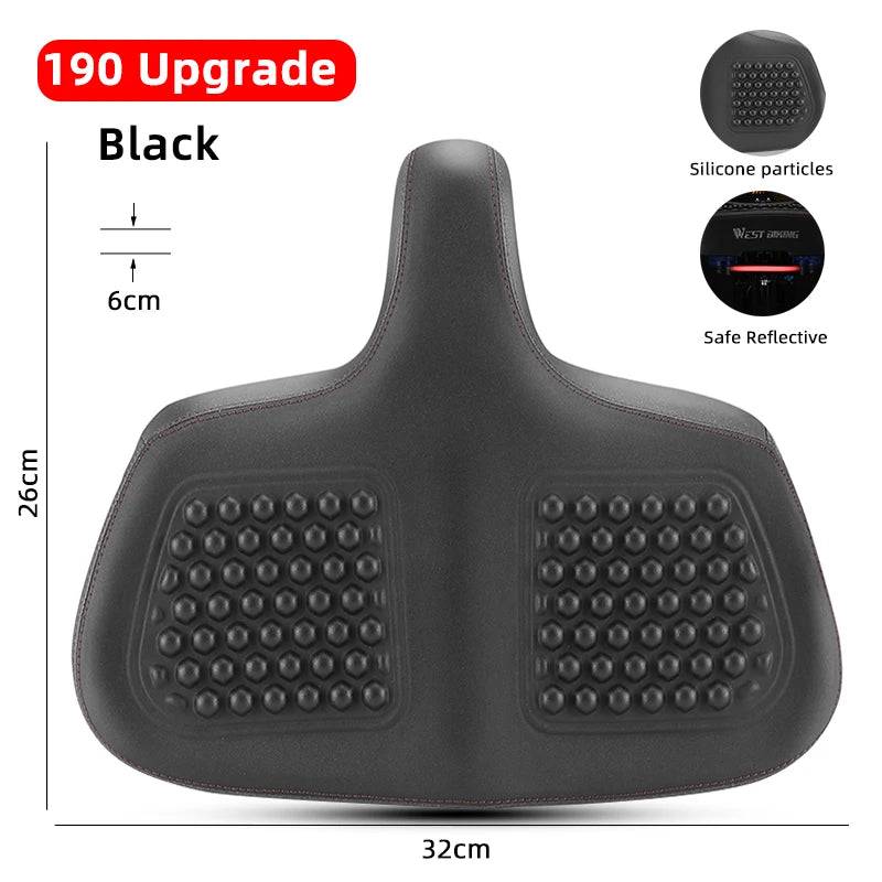 
                  
                    WEST BIKING Extra Wide MTB Bicycle Saddle Comfortable Thick Foam Shock Absorbtion Commuter Bike Seat E-Bike Cycling Cushion
                  
                