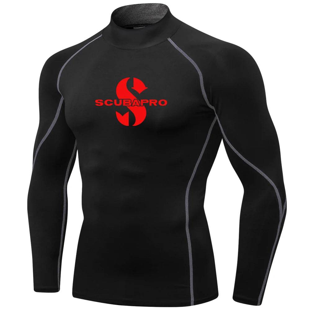 
                  
                    Men Swim Surfing T-shirt Beach UV Protection Swimwear Rash Guard Long Sleeve Diving Wetsuit Rashguard Tops Gear Summer Apparel
                  
                