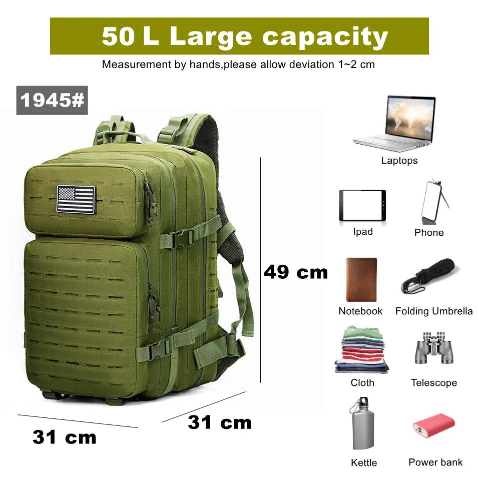 
                  
                    35/45/50L 900D Nylon Waterproof Backpack Outdoor Military Rucksacks Tactical Sports Camping Hiking Trekking Fishing Hunting Bag
                  
                