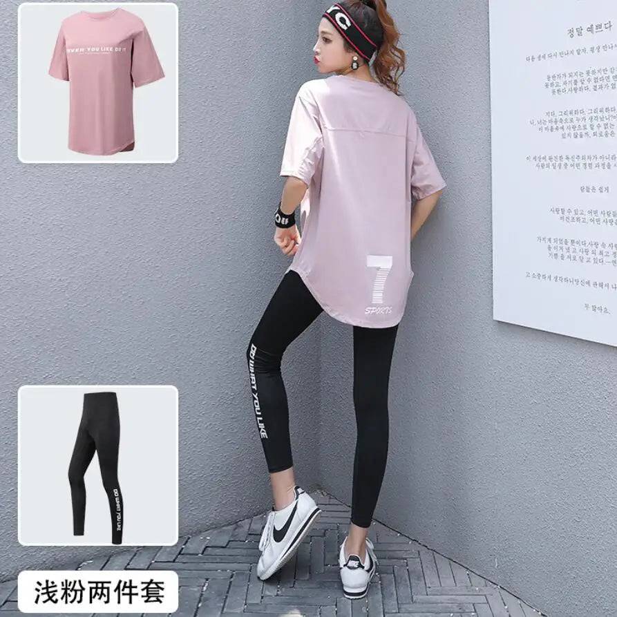 
                  
                    Plus Size Women Yoga Sets Loose T Shirt+Bra+Leggings Fitness Gym Suits Breathable Sports Running Clothing Tracksuit
                  
                