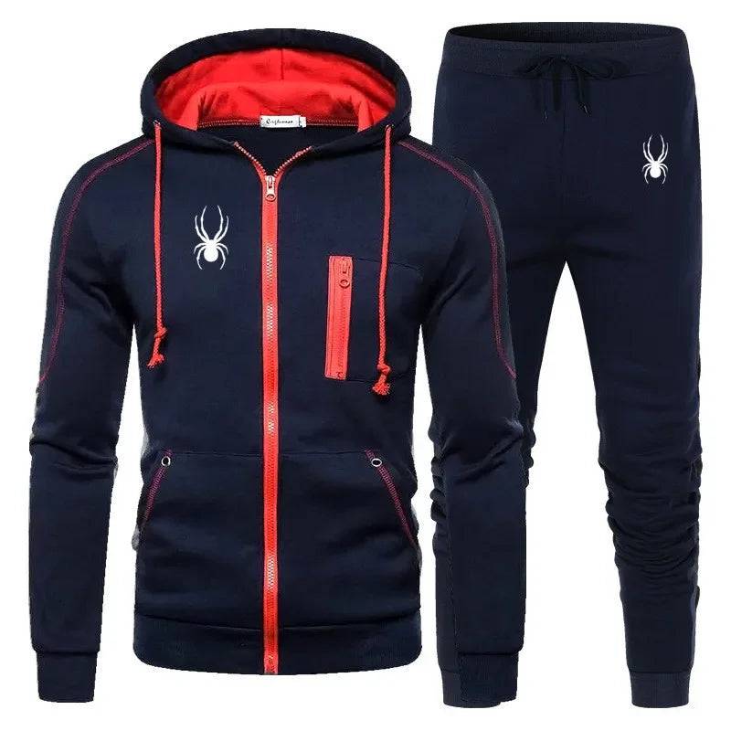 
                  
                    Men's Tracksuit Casual Jogging Suit Outdoor Set Zipper Hoodies + Black Sweatpant 2pcs  Spring Fashion New Streetwear S-3XL
                  
                