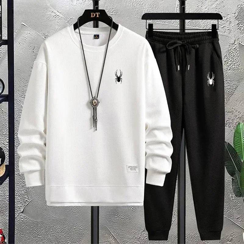 
                  
                    2024 Men's Tracksuit 2 Piece Waffle Hoodie Sweatsuits Sets Athletic Jogging Suits with Pocket Spring Autumn Casual Sports Suit
                  
                