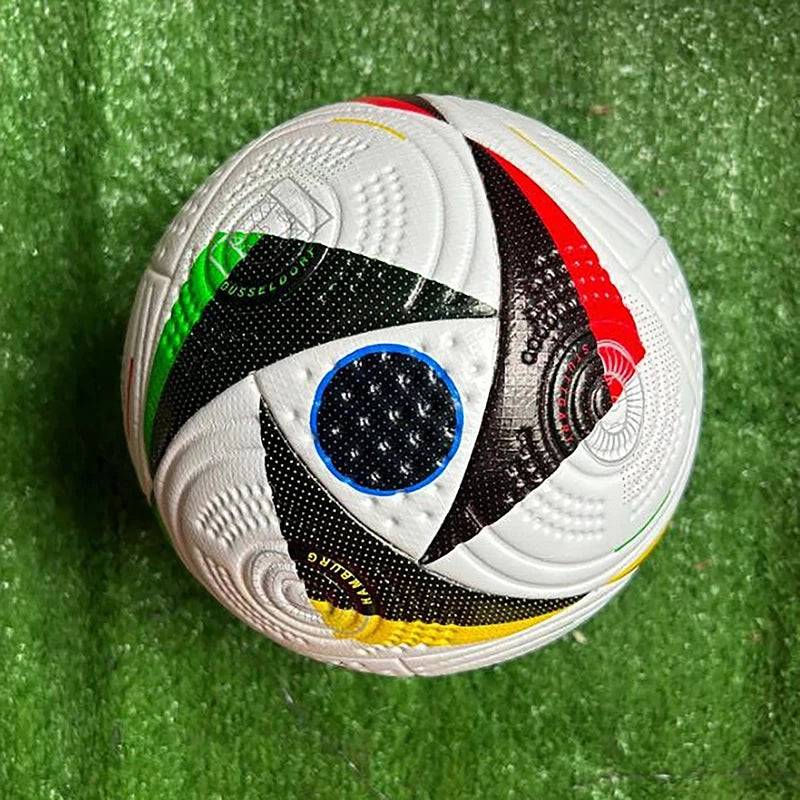 
                  
                    2024 Euro Football High Quality Soccer Balls Official Size 5 PU Material Seamless League Match Game Outdoor Training Ballon
                  
                