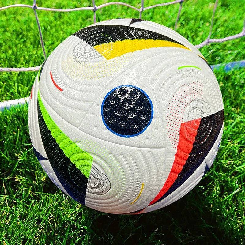 
                  
                    2024 Euro Football High Quality Soccer Balls Official Size 5 PU Material Seamless League Match Game Outdoor Training Ballon
                  
                