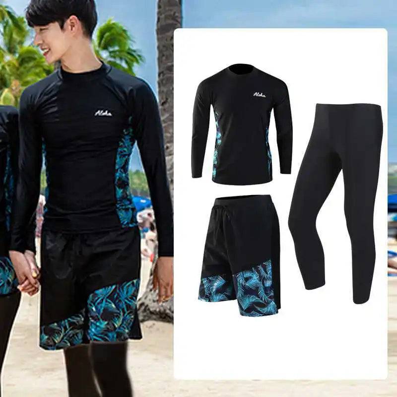 
                  
                    Men/Women Full Body Dive Skin Swimsuit Rash Guard Long Sleeve Long Pant Couple Bathing Suit Solid 4 Pieces Surfing Wear Swimwear
                  
                