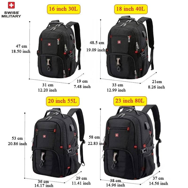 
                  
                    SWISS MILITARY Multifunction Large Capacity Male Bag Fashion Travel Usb Charging Waterproof 23 inch Laptop Backpack Men Mochila
                  
                