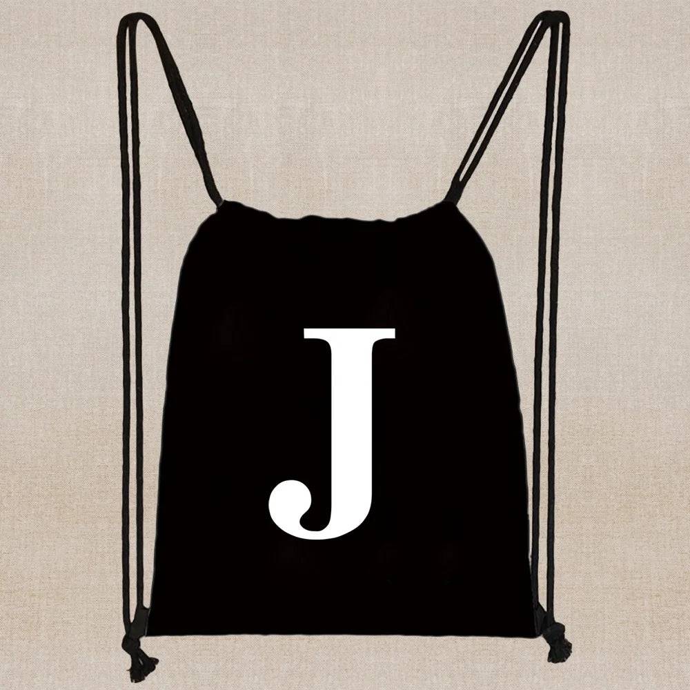 
                  
                    Drawstring Bag Backpack Tote Bag String Lightweight Outdoor Sport Bag for Travel Sundries Bag White Letter Fitness Sports Bag
                  
                